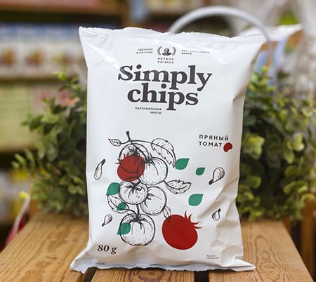 Чипсы ™ "Simply chips"  картофельные «Пряный томат», 80 гр - фото 10184