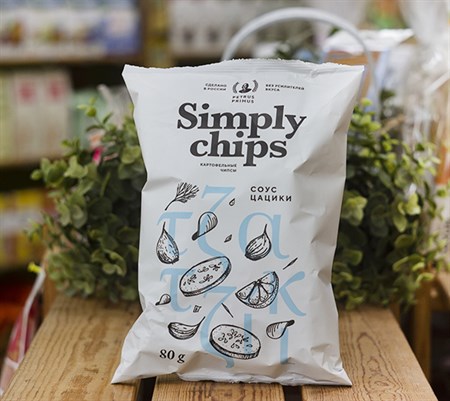 Чипсы ™ "Simply chips"  картофельные «Соус цацики», 80 гр - фото 10187