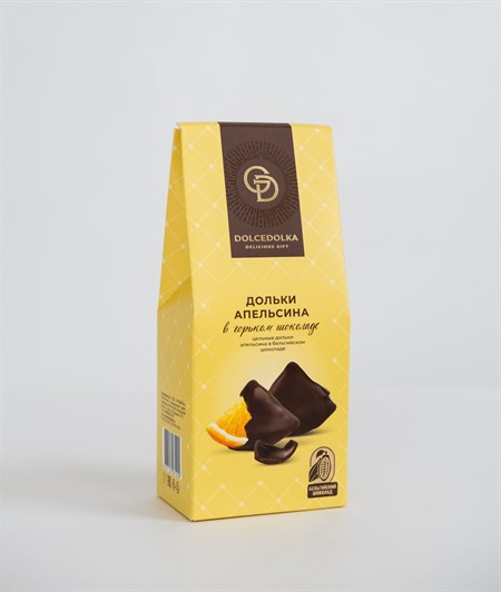 Дольки апельсина ™ "DOLCEDOLKA" в горьком шоколаде, 95 гр. VM-00012233 - фото 10413