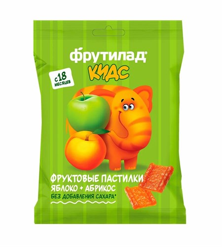 Фруктовые пастилки ™ "Фрутилад KIDS" яблоко+абрикос, 30 гр VM-00012434