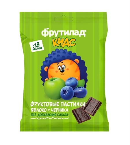 Фруктовые пастилки ™ "Фрутилад KIDS" яблоко+черника, 30 гр VM-00012435