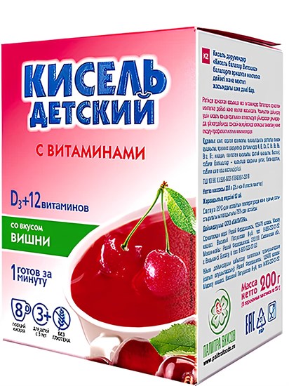Кисель ™ "Витошка" с витаминами ВИШНЯ (25гр. -8 шт) VM-00003356
