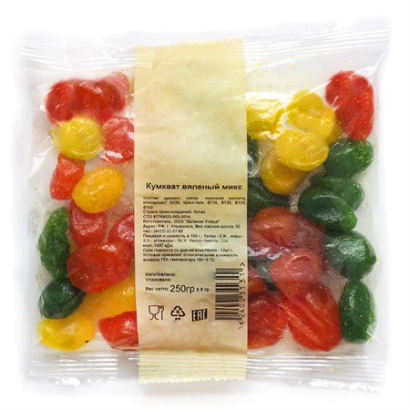 Кумкват микс вяленый 250г. VM-00000408