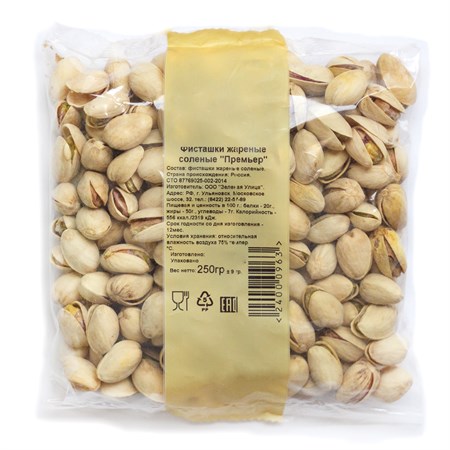 Фисташки жареные соленые "Премьер" 250г. VM-00000449