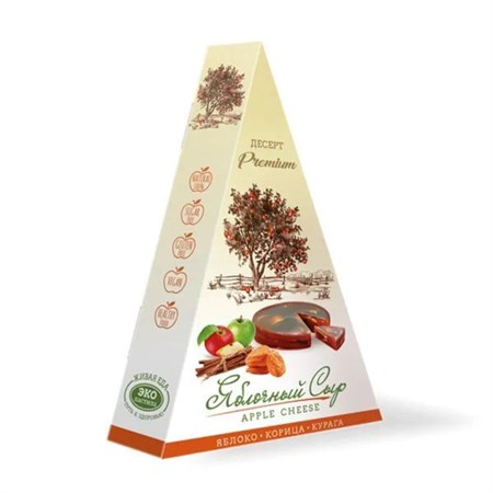 Десерт ™ "Экопастила" Яблочный сыр с корицей и курагой, 120 гр VM-00012580 - фото 11102