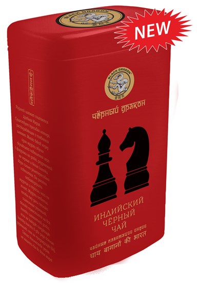 Чай ™ "Черный дракон" Черный Индийский "Шахматы" ж/б, 100 гр VM-00010710