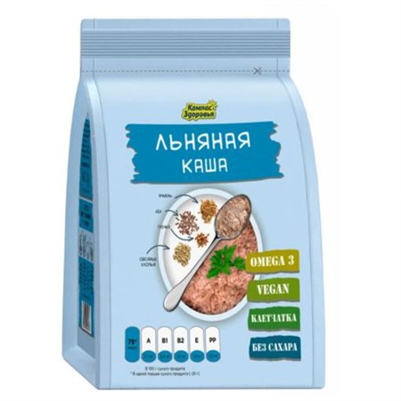 Каша ™ "Компас Здоровья" заварная льняная "Классическая" 250 гр VM-00013360