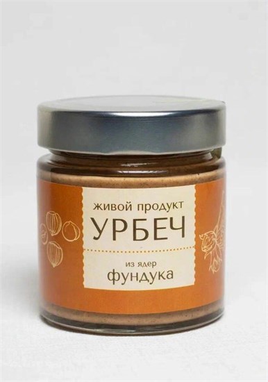 Урбеч ™ "Живой продукт" из ядер ФУНДУК 200гр. VM-00012733