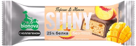 Батончики ™ "Bionova Shiny" Персик и манго, 40 гр VM-00013596