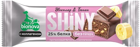 Батончики ™ "Bionova Shiny" Шоколад и банан, 40 гр VM-00013595