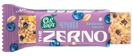 Батончик ™ "Ол Лайт Zerno" Черника, 35 гр VM-00013590