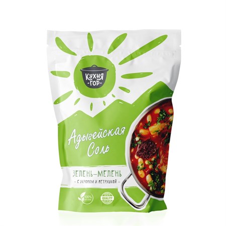 Соль адыгейская™ "Кухня гор" Зелень-Мелень (дойпак), 150 гр VM-00012628