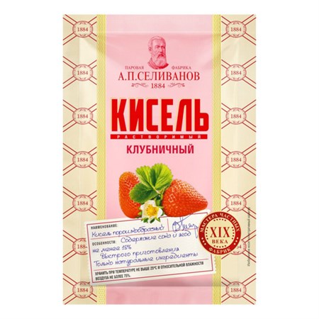 Кисель ™ "А.П. Селиванов" Клубника пакет 25 гр. VM-00011007