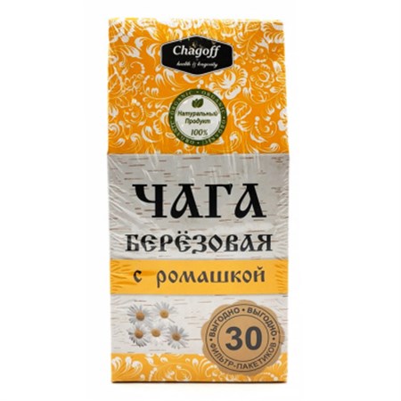 Напиток чайный ™ "Chagoff" "Чага берёзовая с с ромашкой" 30 ф/п по 2 гр VM-00009914