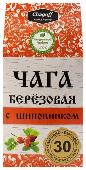 Напиток чайный ™ "Chagoff" "Чага берёзовая с шиповником" 30 ф/п по 2 гр VM-00009912