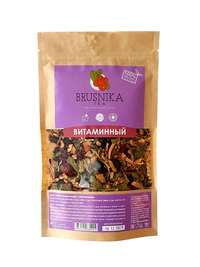 Чай плодово-ягодный ™ "BRUSNIKA TEA" Витаминный 100 гр. VM-00006564