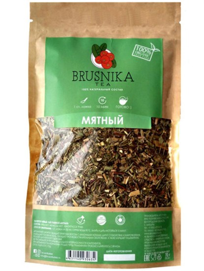 Чай травяной ™ "BRUSNIKA TEA" Мятный 70 гр. VM-00006565