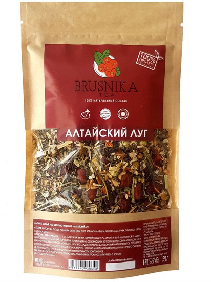 Чай цветочно-травяной ™ "BRUSNIKA TEA" Букет Алтая 100 гр. VM-00013190
