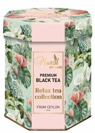 Чай ™ "Monzil"«Relax tea collection»цейлонский черный крупнолистовой"После прогулки"бежев ж/б, 200 г VM-00013204