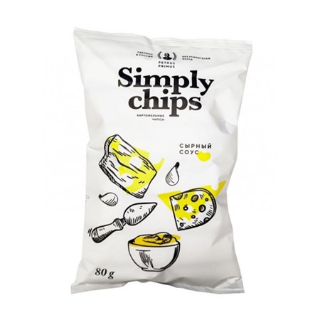 Чипсы ™ "Simply chips" картофельные «Сырный соус», 80 гр VM-00012576