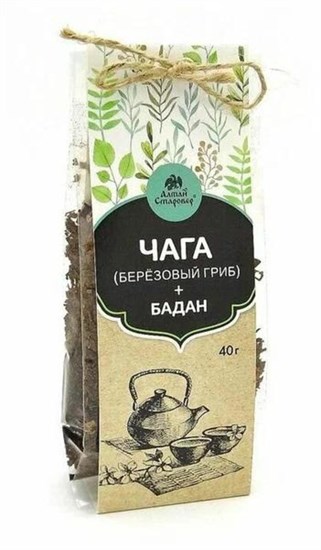 Чай ™ "Алтай Старовер" "Чага с баданом" 40 гр. VM-00001057