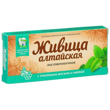 Живица ™ "Алтайский нектар" "Алтайская" с пчелиным воском и мятой,блистер 0,8 гр.№4 VM-00013522