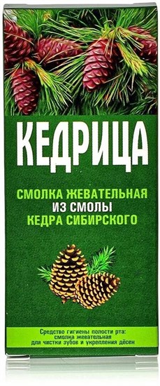 Смолка ™ "Алтайский нектар" кедровая "Кедрица", блистер 0,8 гр. №4 VM-00005058