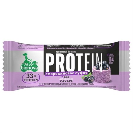 Батончик ™ "Bionova" Protein смородиновое суфле, 50 гр VM-00012700