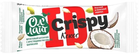 Батончик ™ "Ол Лайт" Crispy кокос, 30 гр. VM-00012726
