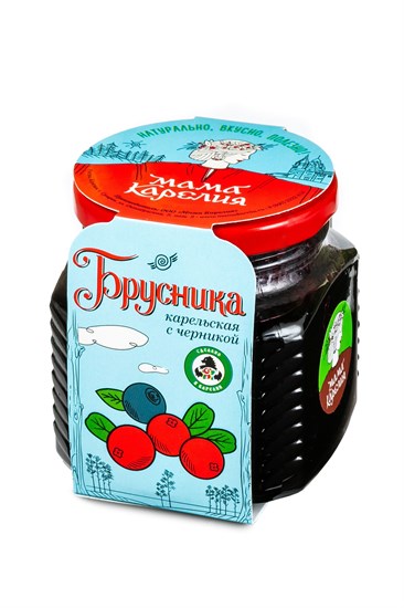 Варенье ™ Мама Карелия Брусника карельская с черникой 250 гр. VM-00004933