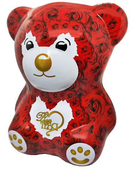 Чай чёрный индийский ™ "Черный дракон" Мишка "Для тебя" РОЗЫ, 50 гр VM-00013199