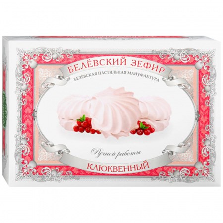 Зефир ™ "Белевская пастильная мануфактура" Клюквенный 250 г VM-00013512