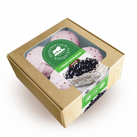 Зефир ™ "Петербургский кондитер" "Черная смородина" (крафт), 200 гр VM-00012932