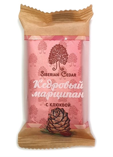 Конфета ™ "Сибирский кедр" Кедровый марципан с клюквой, 40 гр VM-00013117