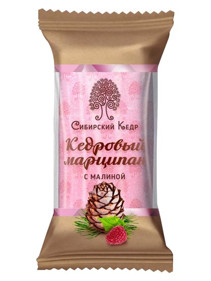 Конфета ™ "Сибирский кедр" Кедровый марципан с малиной, 40 гр VM-00013121