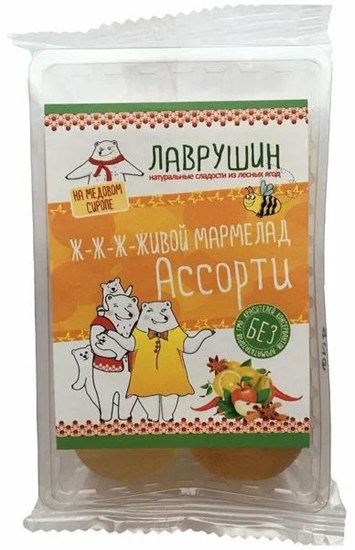 Мармелад ™ "Лаврушин" Мармеладное ассорти, ф/п  95 гр. VM-00012672