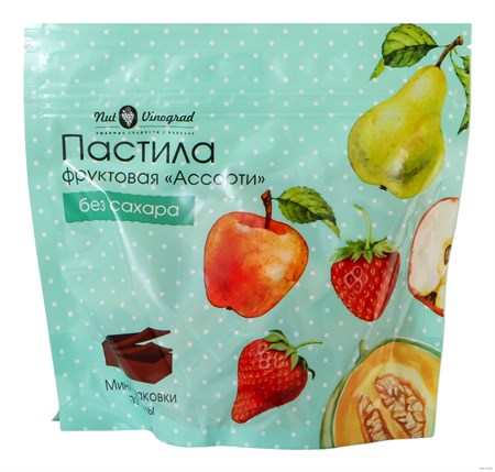 Пастила "Nut Vinograd" ПАСТИЛА КОНФЕТКИ (Дыня, груша,яблоко, клубника), 200 гр VM-00012151