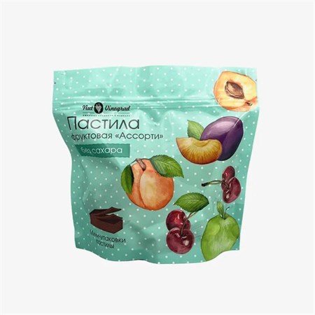 Пастила "Nut Vinograd" ПАСТИЛА КОНФЕТКИ (Яблоко, абрикос, вишня, слива), 400 гр VM-00012148