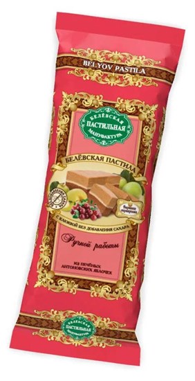 Пастила ™ "Белевская пастильная мануфактура" без сахара Клюква 50 г. VM-00008655