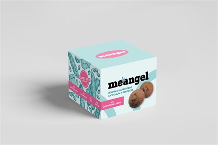 Печенье ™  "meangel" амарантовое с кэробом и кокосом, 100 гр VM-00013170
