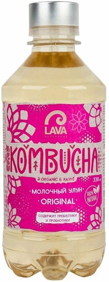 Напиток комбуча ™ LAVA SUPERFOOD KOMBUCHA Молочный улун Original, 330мл VM-00008454