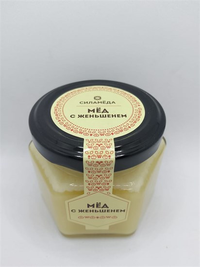 Мед ™  "Мусихин. Мир меда" Сила мёда "С женьшенем"  150 гр. VM-00011040