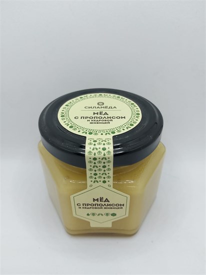 Мед ™  "Мусихин. Мир меда" Сила мёда "С прополисом и кедровой живицей" 150 гр. VM-00011041