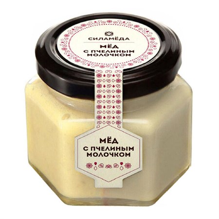 Мед ™  "Мусихин. Мир меда" Сила мёда "С пчелиным молочком" 150 гр. VM-00011039