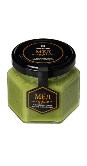Мед-суфле ™  "Мусихин. Мир меда" с зеленым чаем матча и имбирем 150 гр VM-00011048