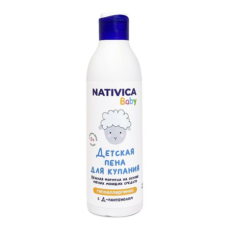 Детская пена для купания ™ "Nativica" с Д-пантенолом 0+, 250 мл VM-00013349
