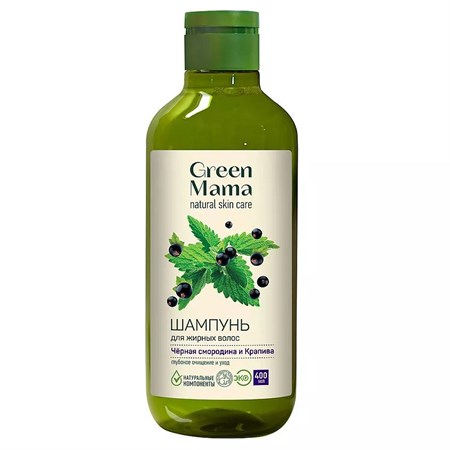 Шампунь ™ Green mama Черная смородина и крапива для жирных волос VM-00012024