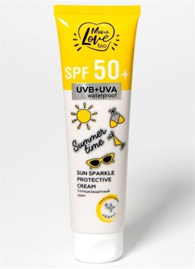 Крем солнцезащитный ™ "MonoLovebio" SPF  50+ SUMMER TIME (с мерцающим эффектом), 100 мл VM-00012352
