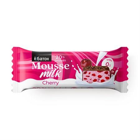 Десерт ™ "Ё батон" Mousse milk Сherry, 40 г VM-00013461
