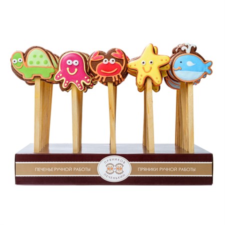 Минипеченье ™ "Пряников и Печенькин" в ассортименте МОРСКИЕ ЗВЕРЯТА" 13 гр VM-00007510